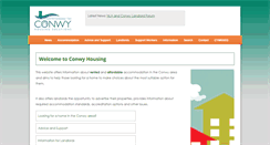 Desktop Screenshot of conwyhousing.co.uk