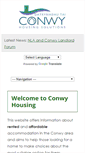 Mobile Screenshot of conwyhousing.co.uk